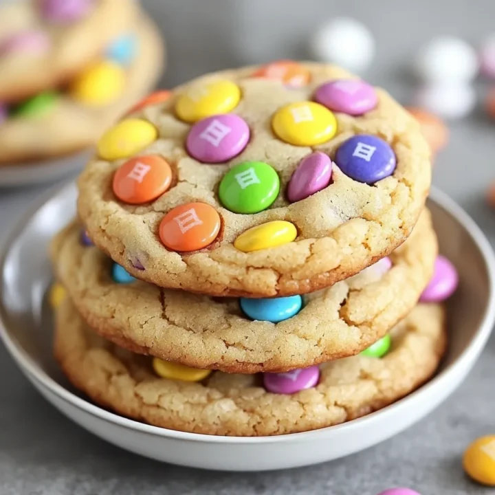Soft Chewy Easter M&M Cookies
