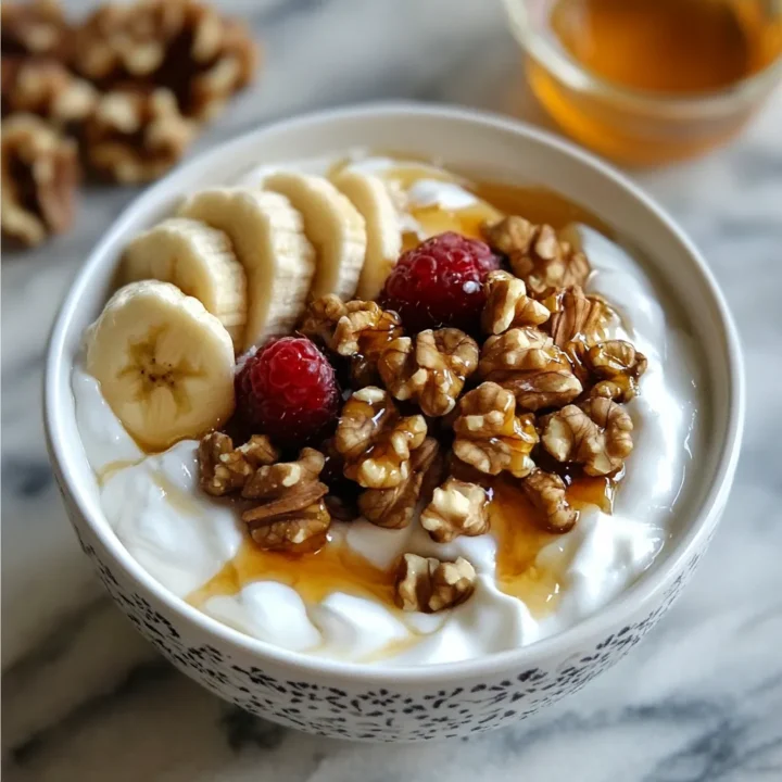 Greek Yogurt Honey Walnut Bowl