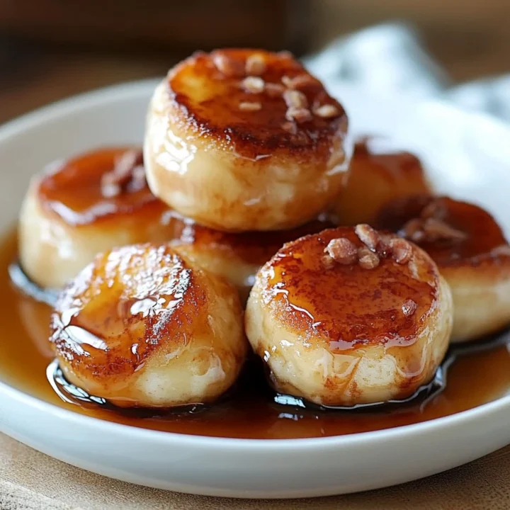 Maple Glazed Protein Pancake Bites