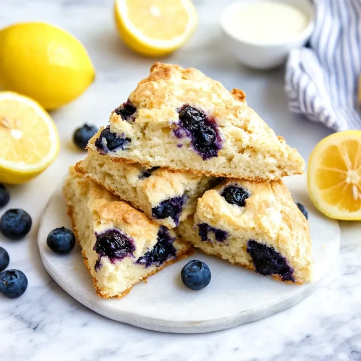 Sourdough Blueberry Lemon Scones Recipe