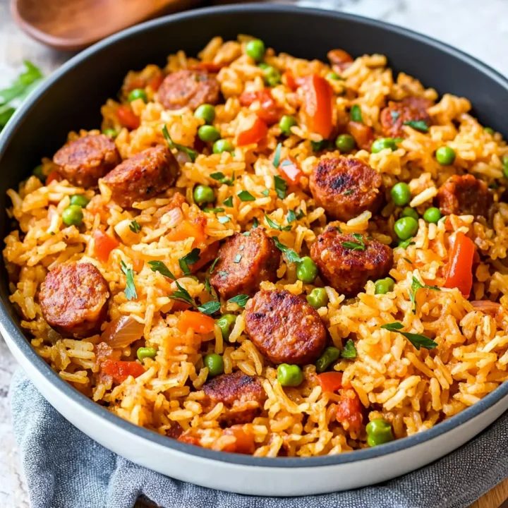 One Pot Sausage Rice Recipe