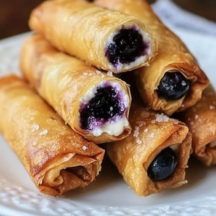 Blueberry Cream Cheese Egg Rolls