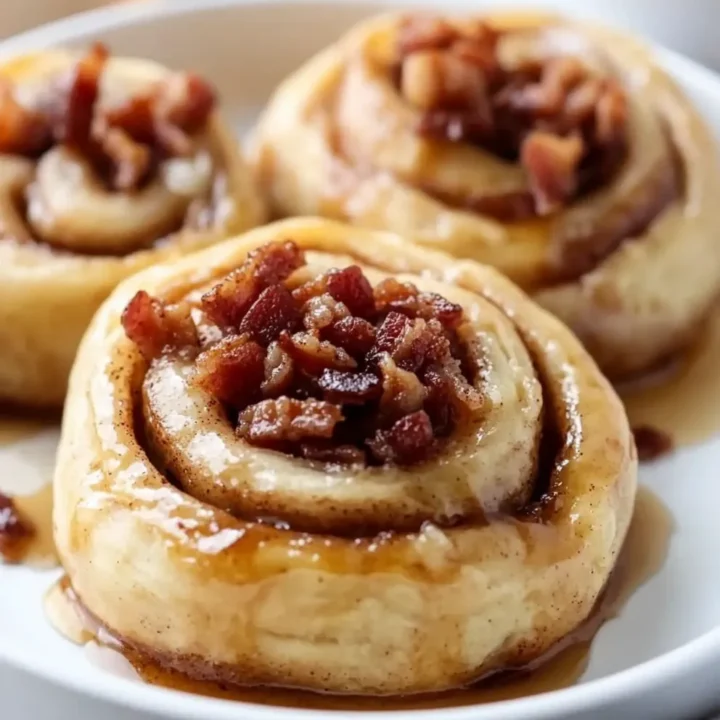 Bourbon Maple Bacon Cinnamon Rolls Recipe