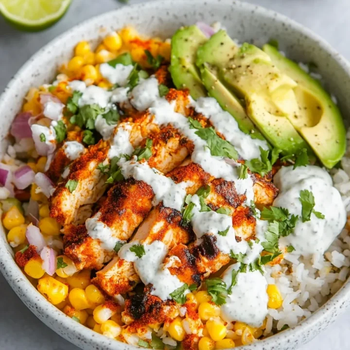 Street Corn Chicken Bowl Recipe