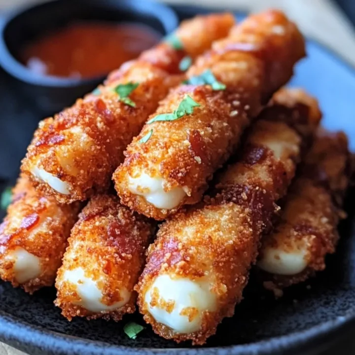 Nashville Hot Bacon Mozzarella Sticks