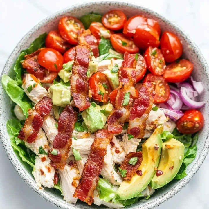 Healthy Savory BLT Chicken Salad