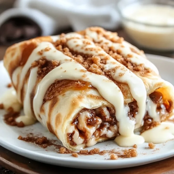 Cinnamon Roll Cheesecake Chimichanga Recipe