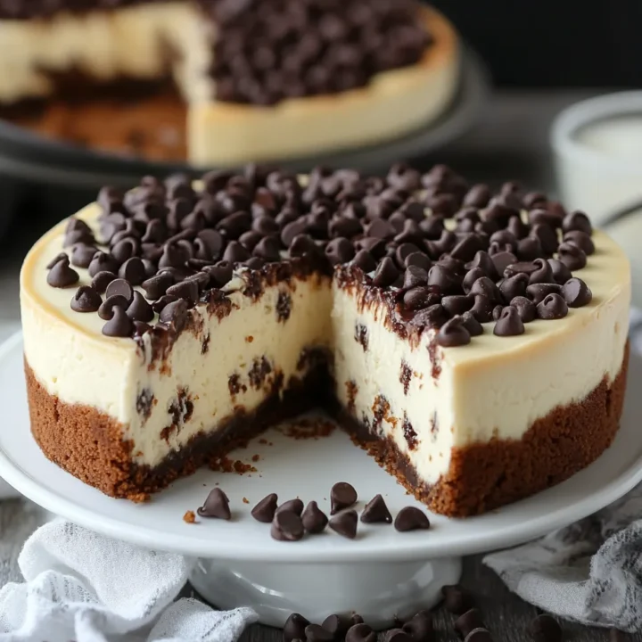Chocolate Chip Cookie Cheesecake Recipe