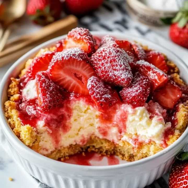 Strawberry Cheesecake Dump Cake Recipe