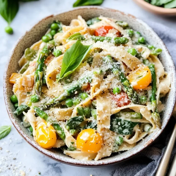 Creamy Spring Vegetable Pasta Recipe