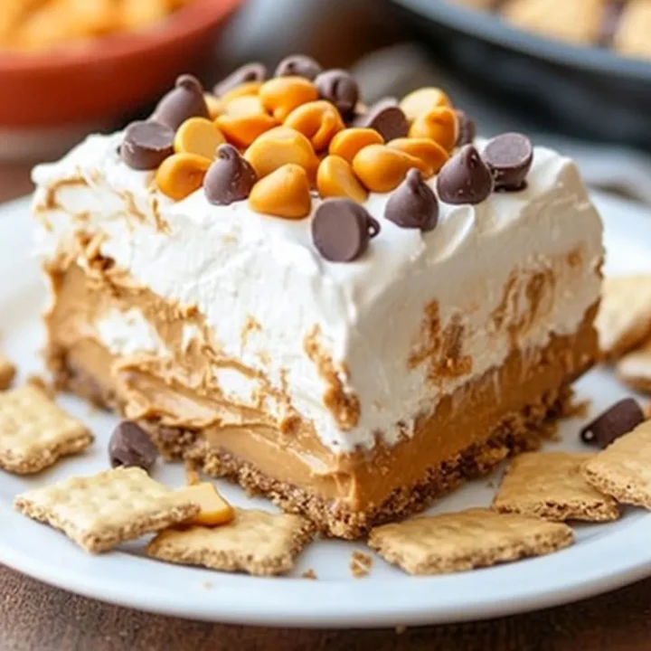No Bake Peanut Butter Icebox Cake