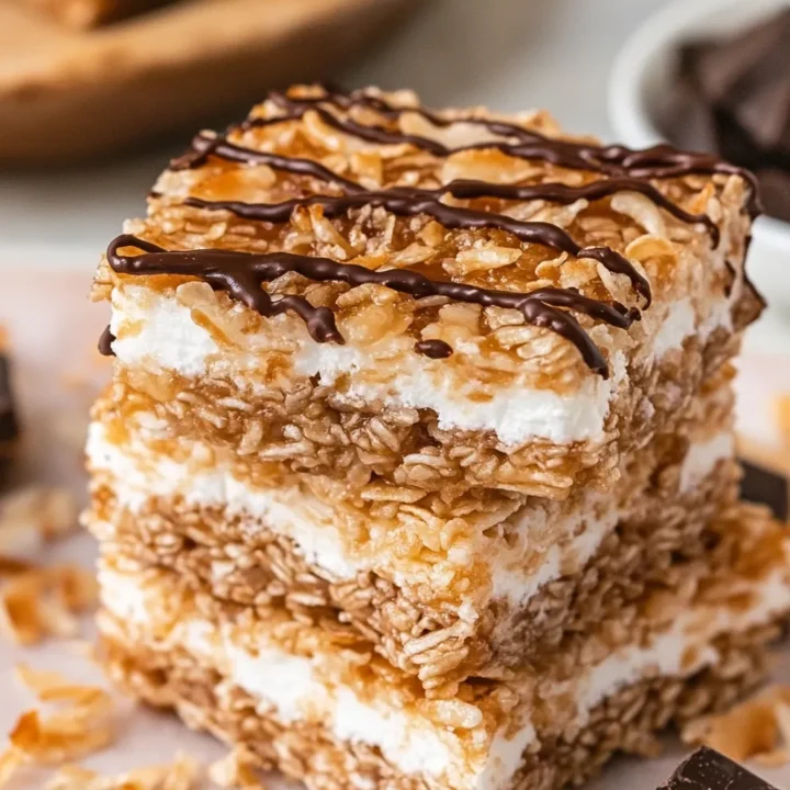 Samoa Rice Krispie Treats Recipe