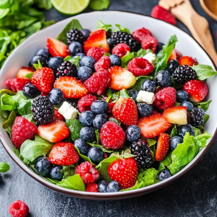 Easter Berry Salad Honey Lime