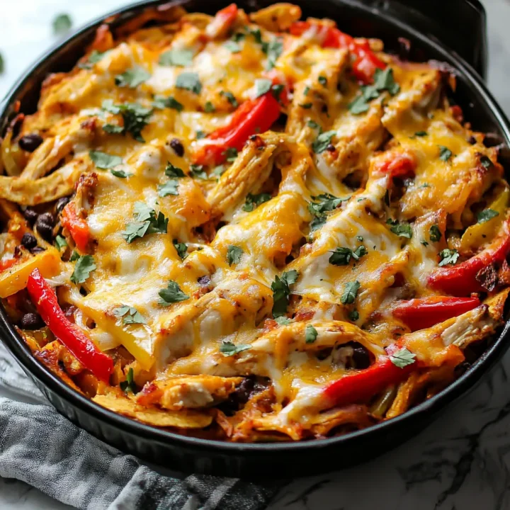 Cheesy Chicken Fajita Casserole Recipe
