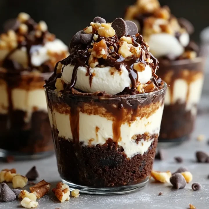 Loaded Brownie Cheesecake Dessert Cups