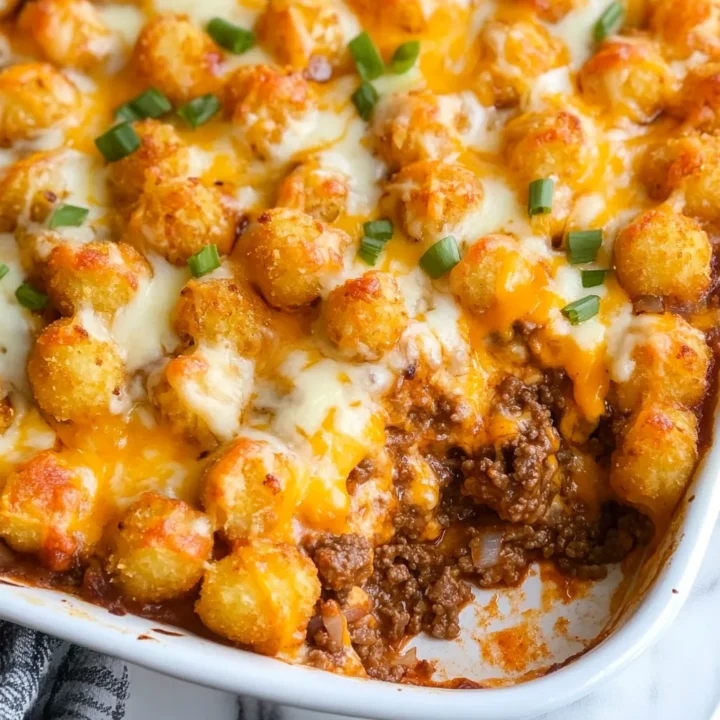 Cheeseburger Tater Tot Casserole Recipe