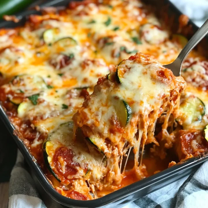 Cheesy Zucchini Pizza Casserole Recipe