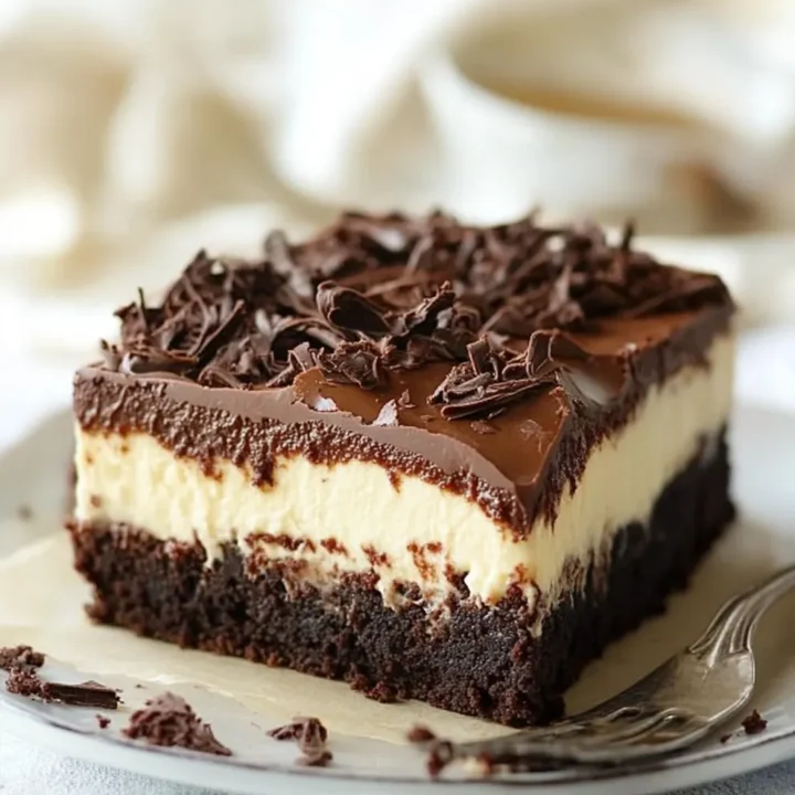Brownie Bottom Cheesecake Dessert Recipe