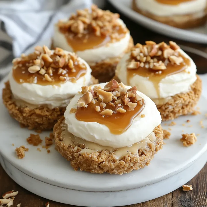 No Bake Caramel Cheesecake Cookies
