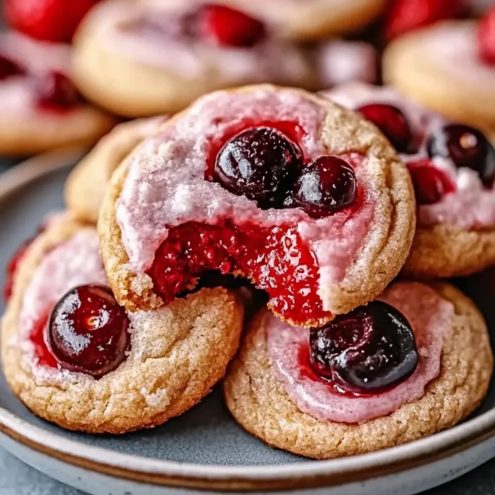 Cherry Strawberry Cookies Recipe