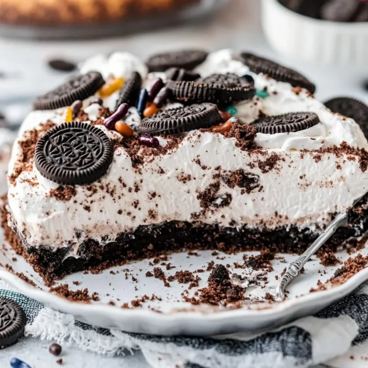 No Bake Oreo Dirt Pie Dessert