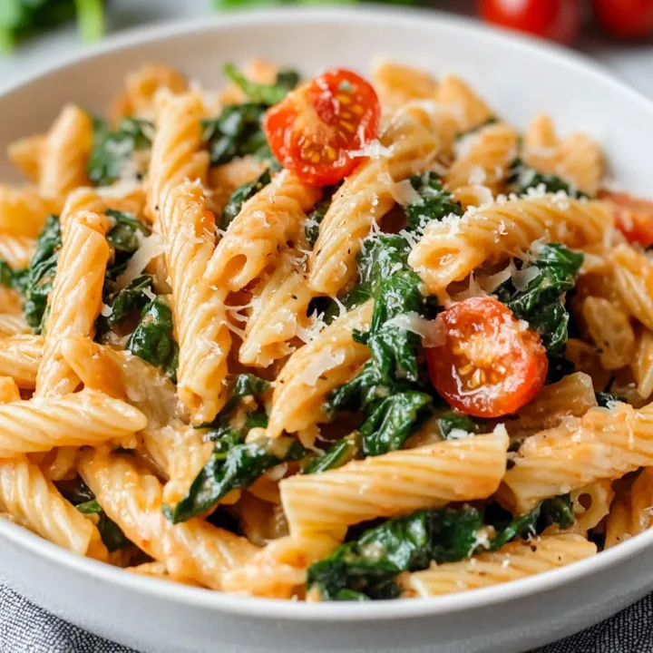 Spinach Tomato Pasta Recipe