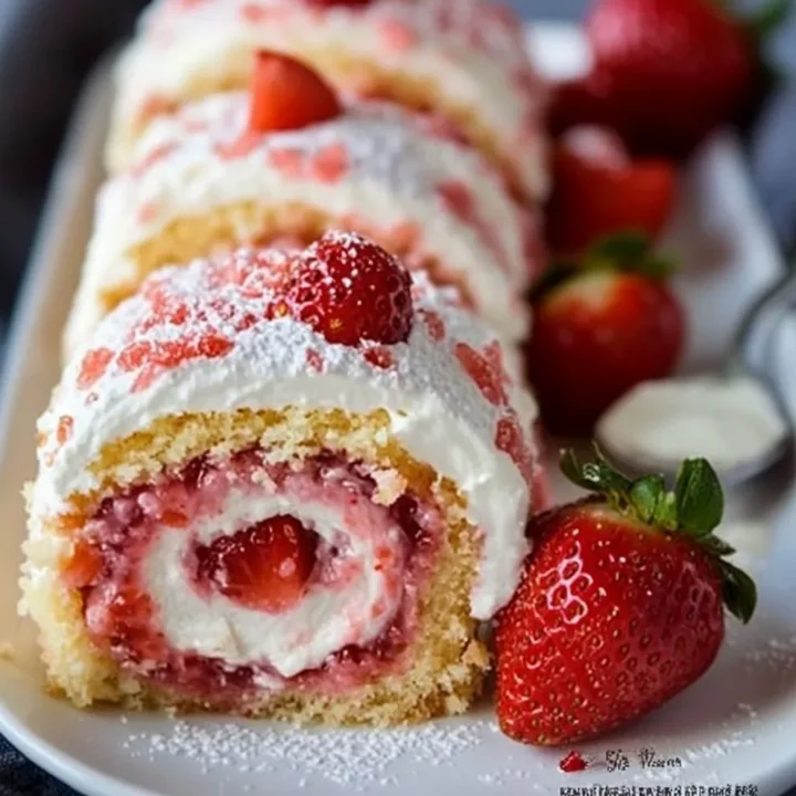 Strawberry Shortcake Cheesecake Rolls Recipe