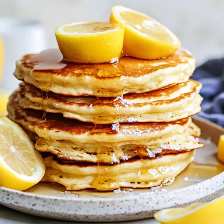 Light Zesty Lemon Ricotta Pancakes
