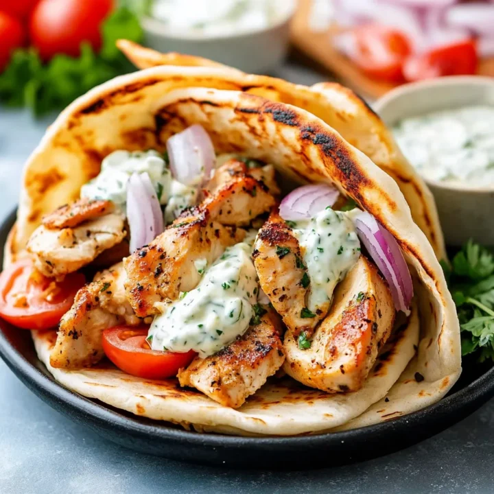 Easy Greek Chicken Gyros Recipe