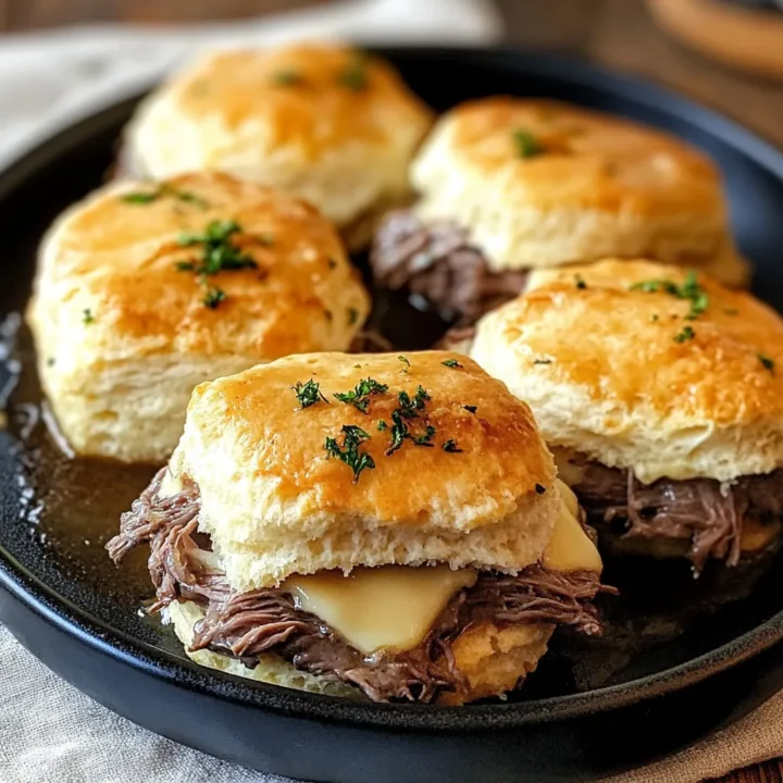French Dip Stuffed Biscuits Recipe