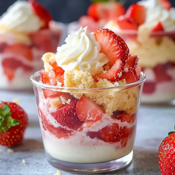Strawberry Shortcake Pudding Cups Recipe
