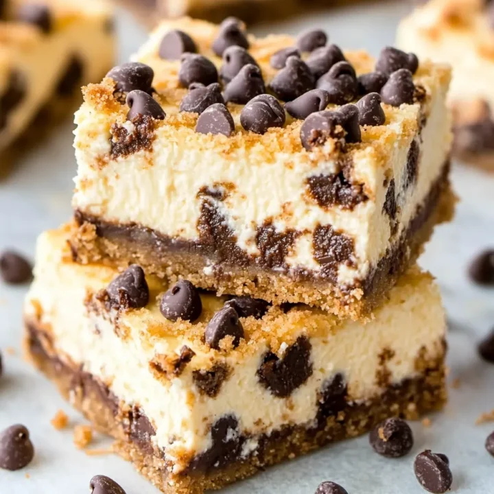Chocolate Chip Cheesecake Bars Recipe