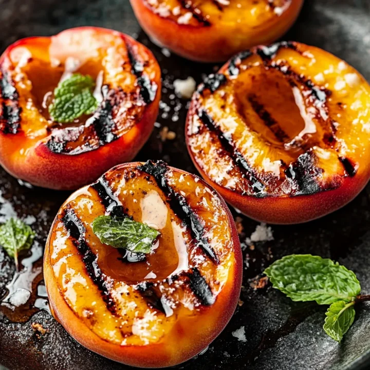 Honey Glazed Grilled Peaches Recipe