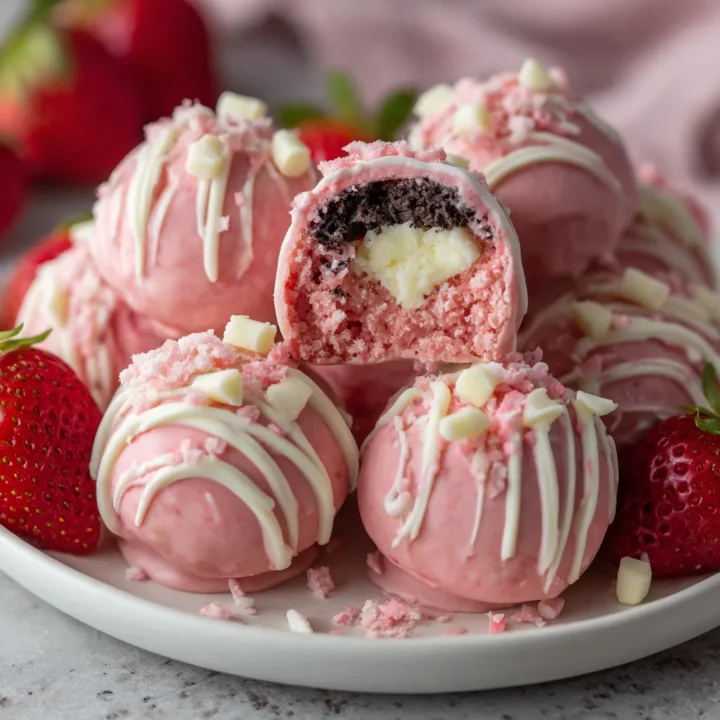 Strawberry Shortcake Oreo Balls Recipe