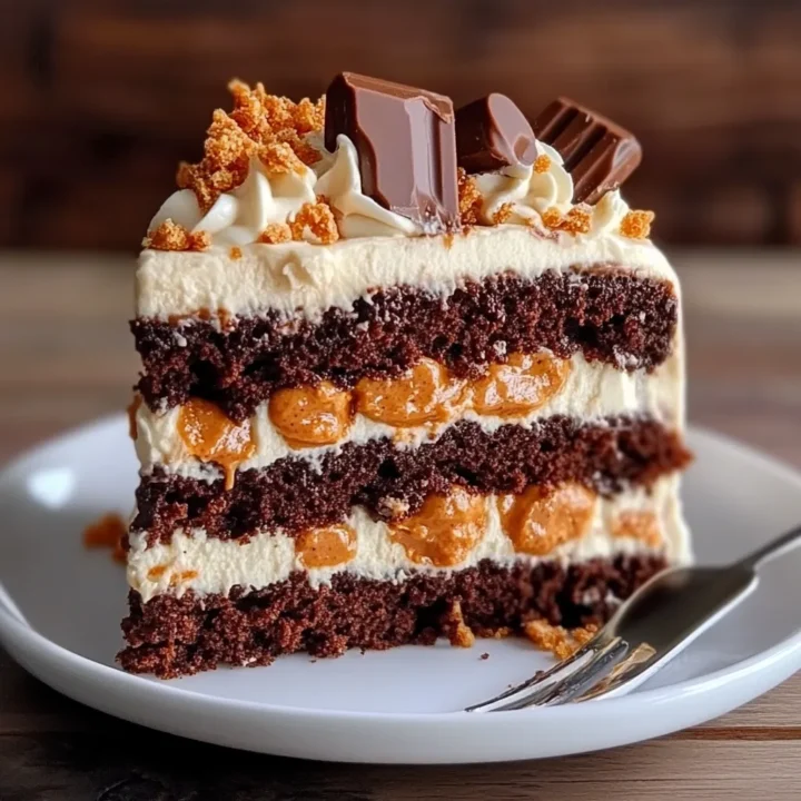 Butterfinger Bomb Cake Dessert Recipe