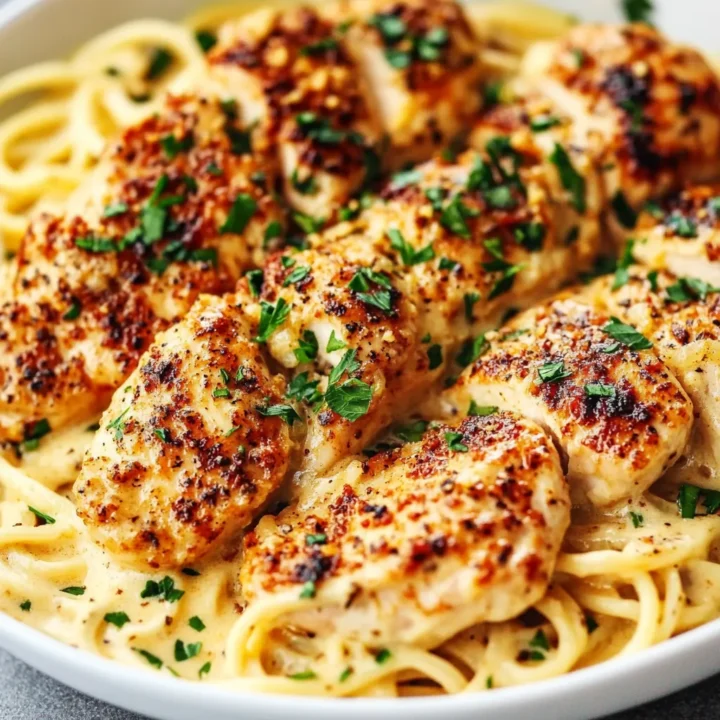 Cheesy Cajun Alfredo Garlic Chicken: A Flavorful Delight