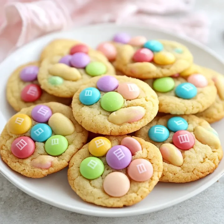 Easy M&M Bunny Cookies Recipe