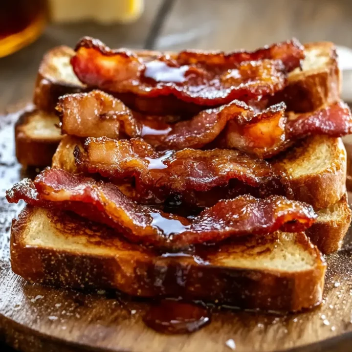 Bourbon Maple Bacon Toast Recipe