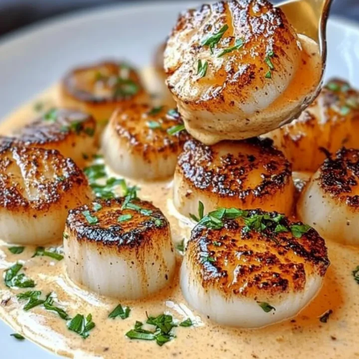 Seared Scallops Cajun Cream Sauce