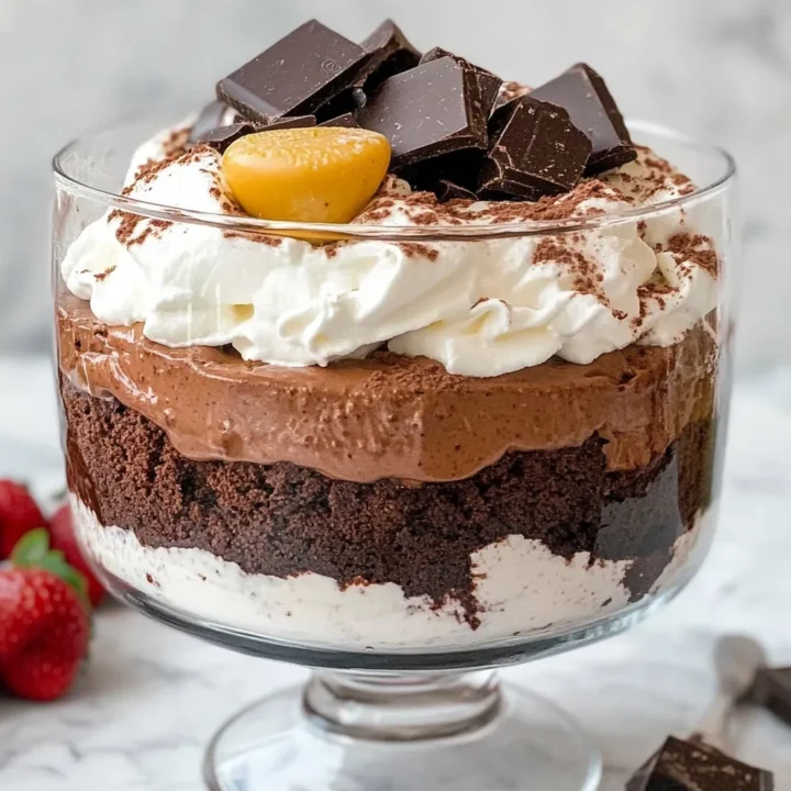 Easy Homemade Brownie Trifle Dessert