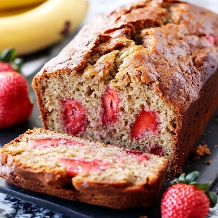 Moist Strawberry Banana Bread Recipe