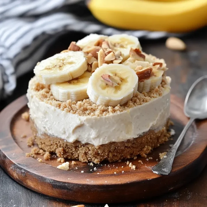 No Bake Banana Cheesecake Almond Butter