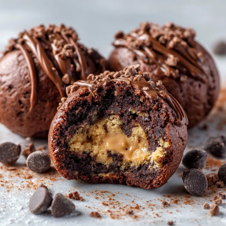 Cookie Dough Brownie Bombs Recipe