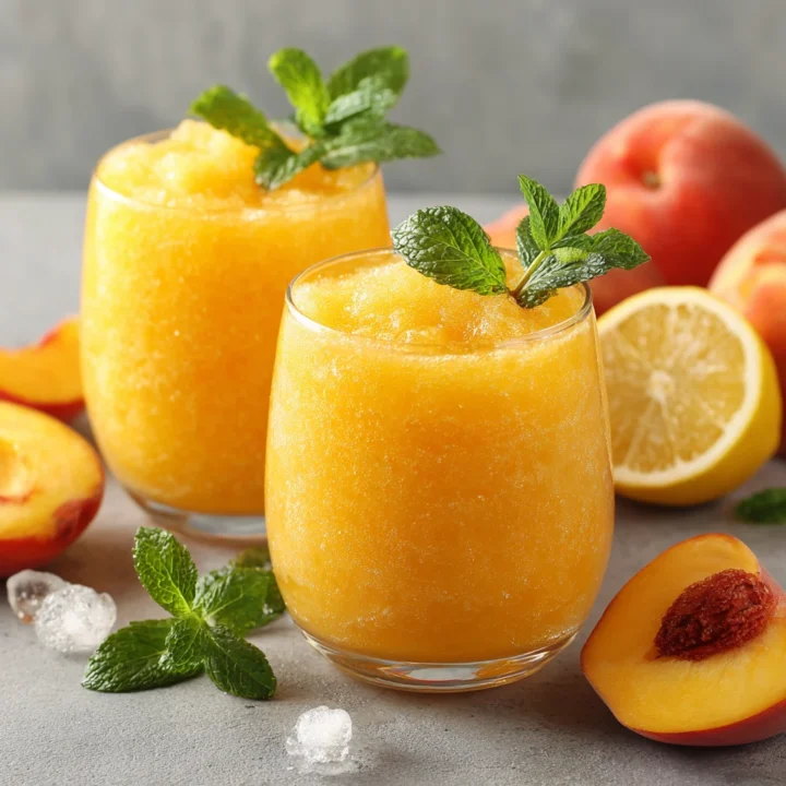 Easy Frozen Peach Lemonade Recipe