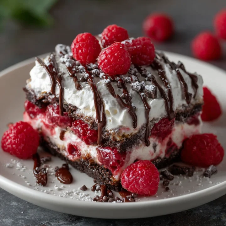 Raspberry Chocolate Lasagna Dessert Recipe