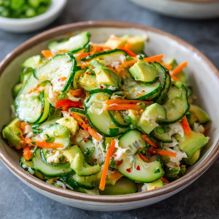 California Roll Cucumber Salad Recipe