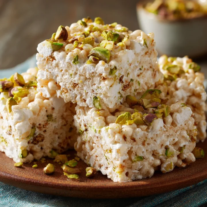 Pistachio Rice Krispie Treats Recipe