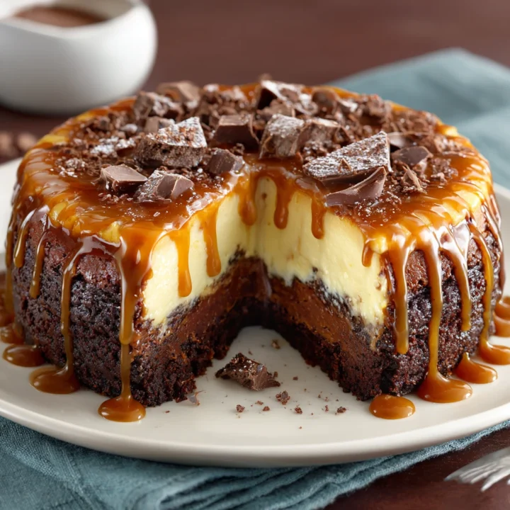 Caramel Brownie Cheesecake Dessert Recipe