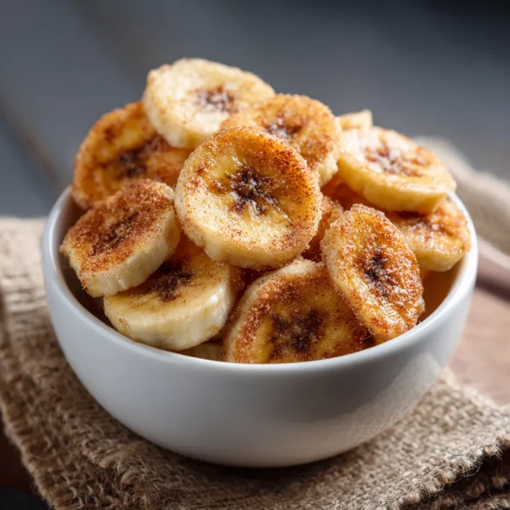 Crispy Cinnamon Sugar Banana Chips