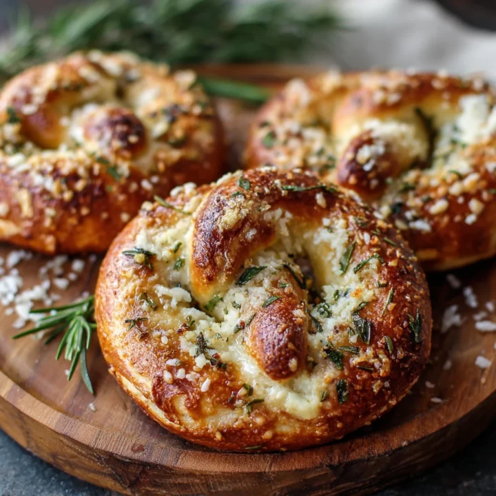 Rosemary Parmesan Stuffed Pretzels Recipe